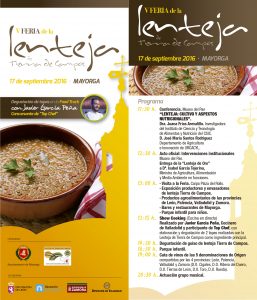 tarjeton FERIA DE LA LENTEJA 2016